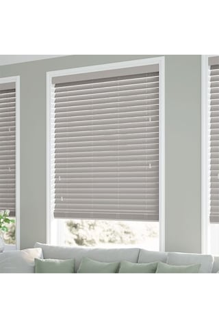 Ahşap Jaluzi Perde Polywood Jaluzi Perde 50Mm Gri