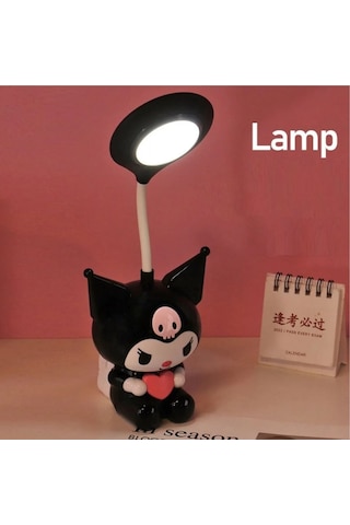 Sanrio Kawai Kuromi Led Şarzlı Çocuk Odası Masa Lambası Mor
