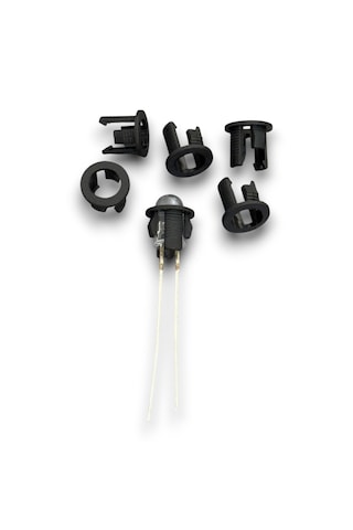 5mm Plastik Led Yuvası Led Kılıfı - 50 Adet