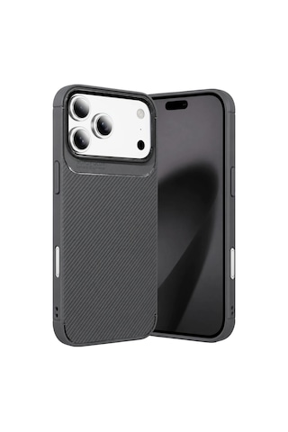Apple iPhone Uyumlu 18 Pro Auto Focus Karbon Kapak - Gri Çok Renkli