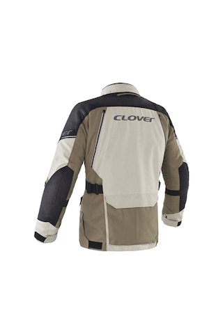 Clover Outland-3 Wp Korumalı Motosiklet Montu Bej Siyah