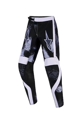 Alpinestars Youth Fluid Lahnd Genç Kros Motosiklet Pantolonu Siyah Beyaz Gri