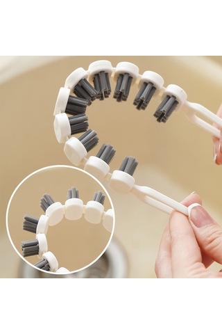 Tencereleri, Tavaları, Lavaboları, Fayansları Ve Banyo Çatlaklarını Temizlemek İçin Yaratıcı Tasarıma Sahip Esnek Mutfak Fırçası Çok Renkli