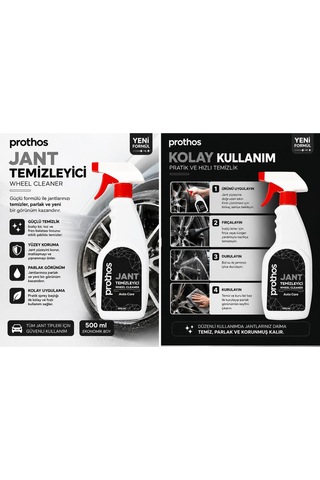 Jant Temizleyici 500 Ml Güçlü Jant Ve Lastik Temizleme Spreyi
