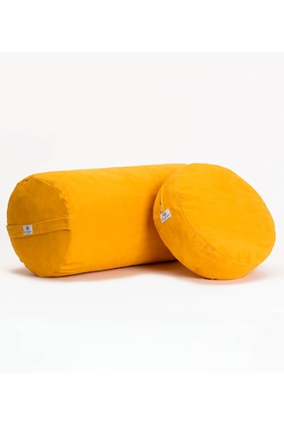 Sarı Bolster & Meditasyon Minderi Çok Renkli