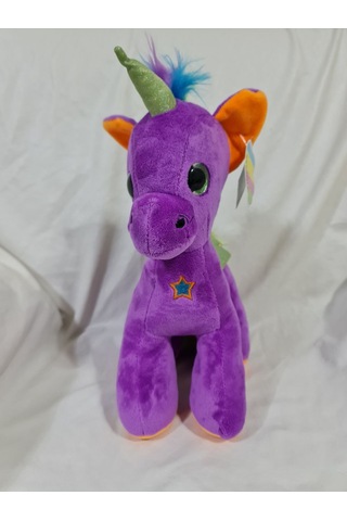 Unicorn Peluş Oyuncak - Renkli Kanatlı Sevimli Unicorn Çocuklar İçin Yumuşak Oyuncak Beyaz