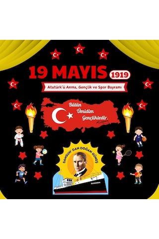 19 Mayıs Atatürk Ü Anma Gençlik Ve Spor Bayramı Okul Panosu