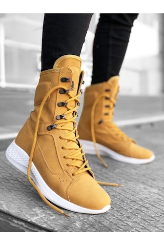 Ba0600 Bağcıklı Camel Sarı Boksör Unisex Spor Postal Bot
