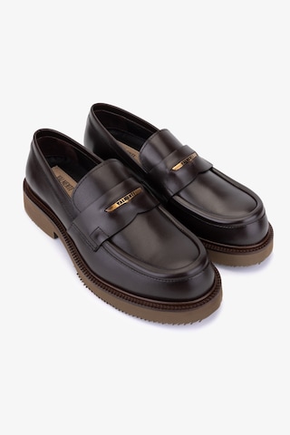 Valmenti Erkek Hakiki Deri Kahverengi Loafer Ayakkabı 1111 Sh5802 Erk Sk25-26 Kahve Antık Kahverengi