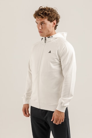 Airlife Saturn Ur7 Pro I Tam Boy Fermuarlı Erkek Kapüşonlu Sweatshirt Beyaz