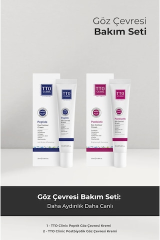Tto Clinic Peptit + Postbiyotik Göz Çevresi Bakım Seti 2 x 20 ML