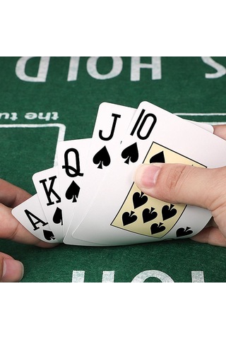 Mavi Jumbo Pvc Su Geçirmez Jumbo Blackjack iskambil Oyun Kağıdı cin385mv
