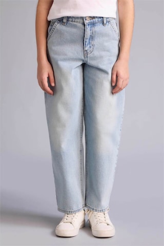 Defacto Baggy Fıt Jean Pantolon Kız Çocuk G4650a826smnm39 Mavi-nm39