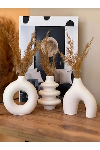Akronistone İskandinav Tarzı Minimal Vazo Set 3'lü