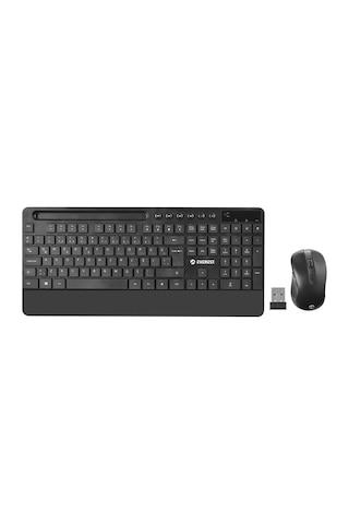 Everest Km-9676 Siyah Multimedya Tablet-telefon Standlı Klavye + Mouse Set Optik