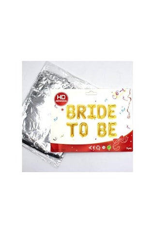 Folyo Balon Bride To Be Gümüş Renk Çok Renkli Genel