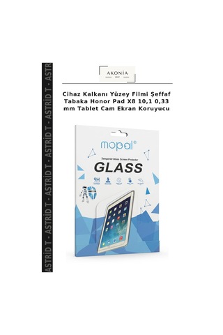 Cihaz Kalkanı Yüzey Filmi Şeffaf Tabaka Honor Pad X8 10,1 0,33 Mm Tablet Cam Ekran Koruyucu