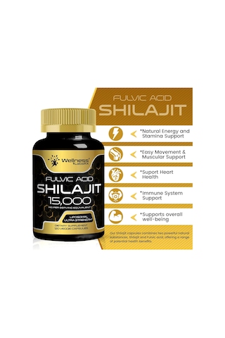 Wellnees Labs Himalayan Shilajit For Men Energy And Immune Suppor