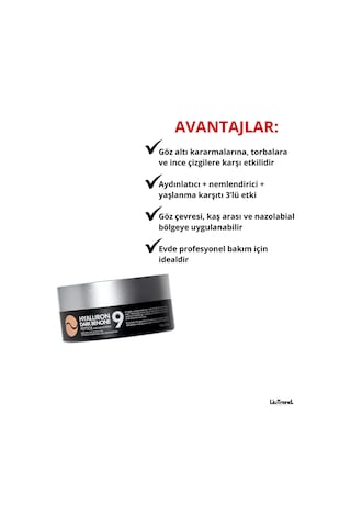 Medipeel Hyaluron Dark Benone Peptide 9 Ampoule Eye 60 Adet Peptitlerle Aydınlatıcı Göz Bandı M0086