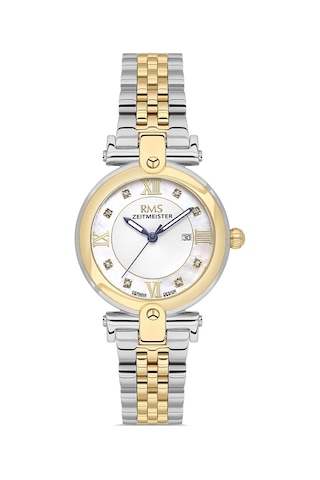 Rms Zeitmeister Rms.1.ag2183.40 Gold - Gri Kadın Kol Saati