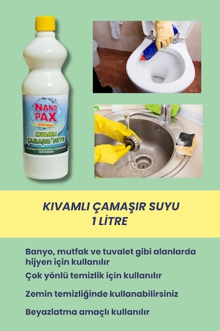 Kıvamlı Çamaşır Suyu 1lt Tekli