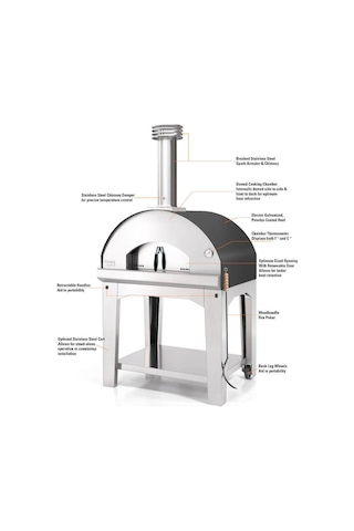 Fontana Forni Mangiafuoco Odunlu Pizza Fırını Rosso