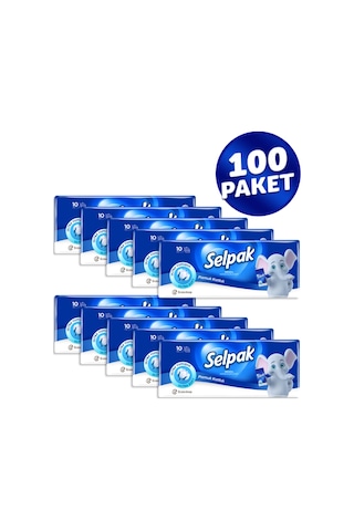 Selpak® Klasik Cep Mendil 10'lu 10 Paket