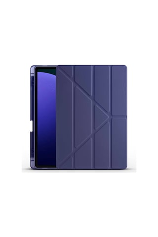 Teleplus Samsung Galaxy Uyumlu Tab S9 Fe Plus Sm-x610 Kılıf Trifolding Standlı Kalemlikli Kapak Rd2 Kapaklı Kılıf