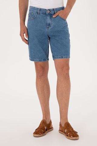U.s. Polo Assn. Erkek Mavi Şort Jean 50304330-dn0022 Mıd Blue