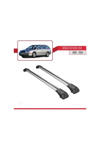 Skoda Octavia 1u 1998-2004 Arası İle Uyumlu Ace-1 Ara Atkı Tavan Barı Gri