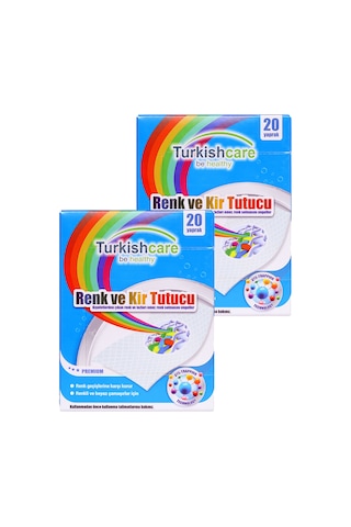 Renk Koruyucu Çamaşırlar İçin 20'li Mendil İkili Set