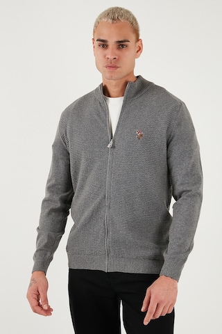 U.S. Polo Assn. U.s. Polo Assn Erkek Hırka G081sz0th2227188 Gri Melanj Gri Melanj