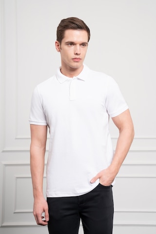 Morven Erkek Beyaz Basic Polo Yaka Dynamic Fit T-shirt 25yc018003600 Beyaz