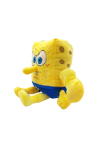 İthal Kumaş Renkli 3 Boyutlu Sünger Bob Figür Peluş Oyuncak Çeşitleri Uyku & Oyun Arkadaşı Dev 70 Cm 001