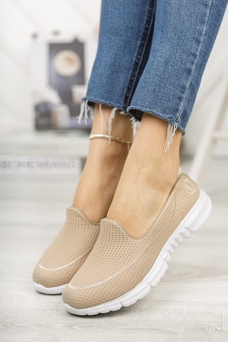 Nesil Shoes Dvm 801 Bej Faylon Taban Kadın Yürüyüş Ayakkabısı-bej Bej