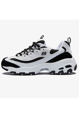 Skechers Beyaz Kadın D'lıtes Spor Ayakkabı 13148-wbk Siyah