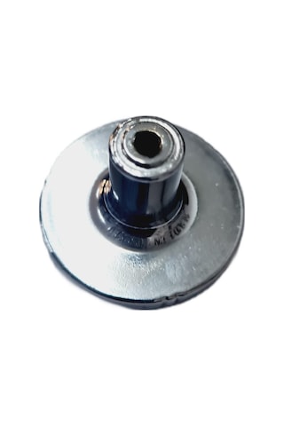 Porselen Düğme Kulp Metal Krom Beyaz Sarmasık / 5 Adet Gümüş