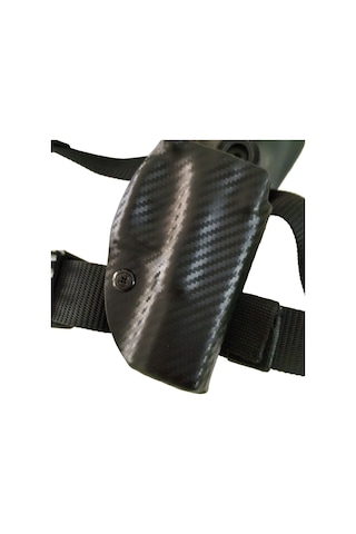 Glock 19 Kydex İçi Kadifeli Karbon Alçak Platform Taşıma Kılıfı Ayarlı Kum