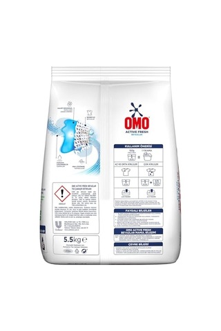 Omo Active Fresh Beyazlar Toz Deterjanı 5.5 Kg