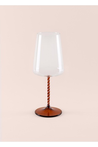 The Mia Edera Şarap Kadehi Amber 500 Ml Şeffaf