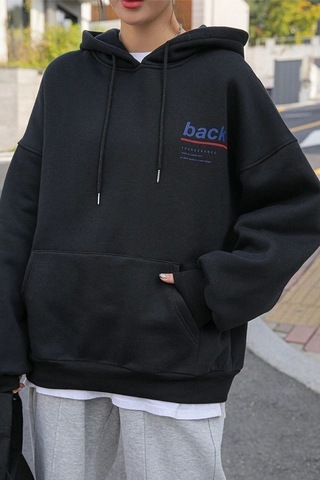 Altamira Unisex Back Baskılı Oversize Kapşonlu Sweatshirt 001