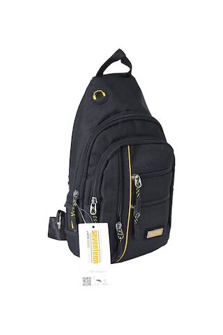 Seventeen 3473 Tek Omuz Askılı Polyester Sırt - Göğüs Çantası - B Siyah