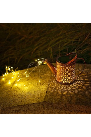 Güneş Açık Hava Dekoratif Işık, Sulama Kutuları Işıklarla 36 Led Işıklı Güneş Şelale Işıkları A