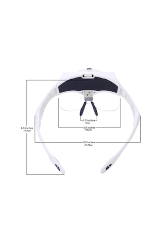 Honeybeeshop Hotu Beyaz 5 Lensli Bas Feneri Endustri Led Isik Yuksek Cozunurluklu Gorus Rahat Tasarim 3xaaa Piller Dahil Degil