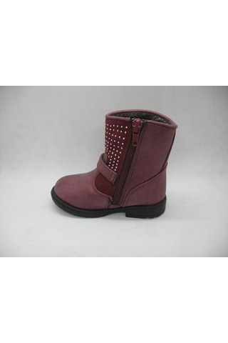 Pink Step 5219 Rozy Taşlı Kız Çocuk Bot Bordo