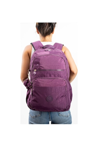 Ultra Hafif Çok Cepli Su Geçirmez Sırt Çantası Unisex Mor Model: 571-1b - Mor