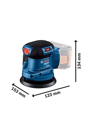 Gex 185-lı Akülü Eksantrik Zımpara 18 Volt, Solo, Zımpara Tabanı Çapı: 125 Mm, 6.000-10.000 Dev/dak, Karton Kutuda, Akü Ve Şarj Cihazı Dahil Değildir