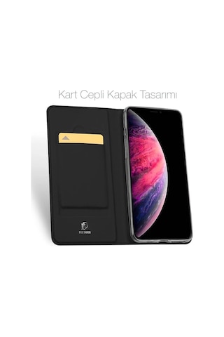 Dux Ducis Apple Uyumlu iPhone 11 Pro Max 6.5inç Kılıf Kapaklı Flip Cover Kılıf Skinpro Series- 5775