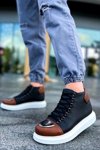 Saklımoda Ch267 Gbt Roma Mirror Erkek Bot Sıyah/taba Çok Renkli