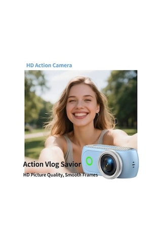 1080p Dijital Video Kamera 32gb Kart Dijital Vlog Fotoğraf Makinesi Türkçe Mavi Najmaddin